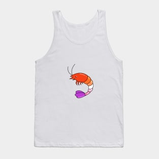 Pride Shrimp Lesbian Tank Top